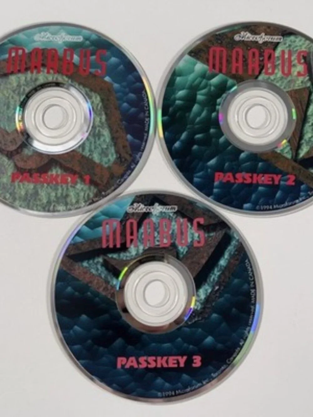 VTG Maabus (PC, 1994) 3-Disc Set CD-ROM Microforum No Case or Artwork